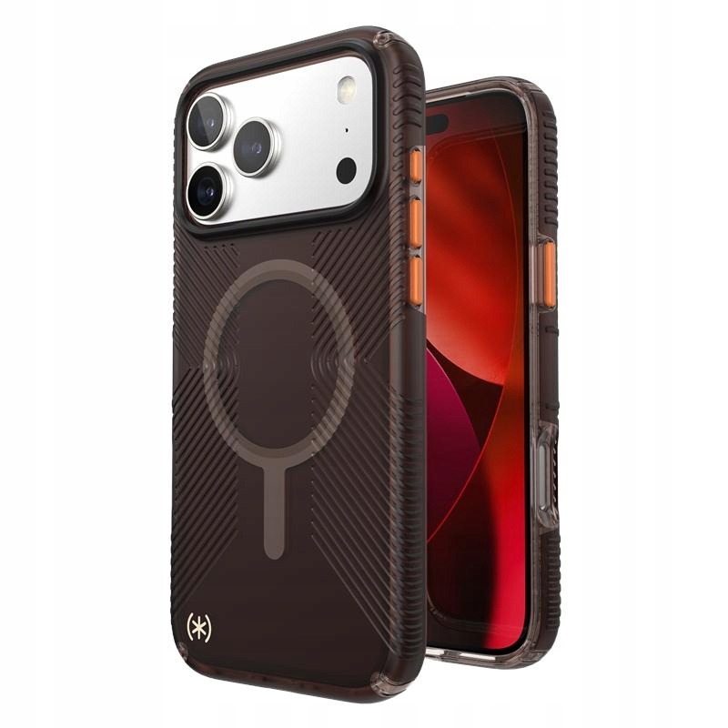 Etui Speck Presidio Lux Grip do iPhone 17 Pro Max MagSafe Wytrzymałe Brąz