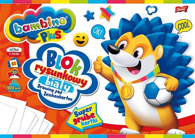 

Blok Rysunkowy A3 Grube Kartki 20 Bambino Plus