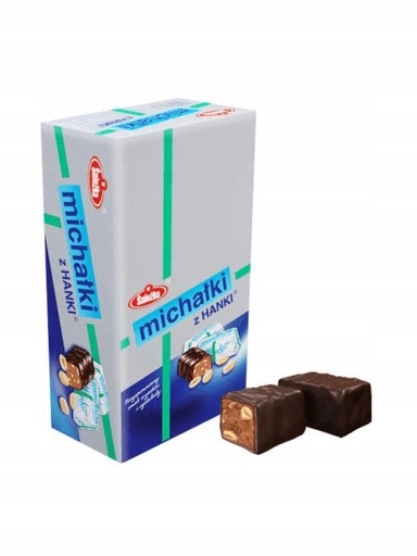 Levně Bonbóny Michałki Z Hanky Śnieżka 2 kg Čokoládové s arašídy