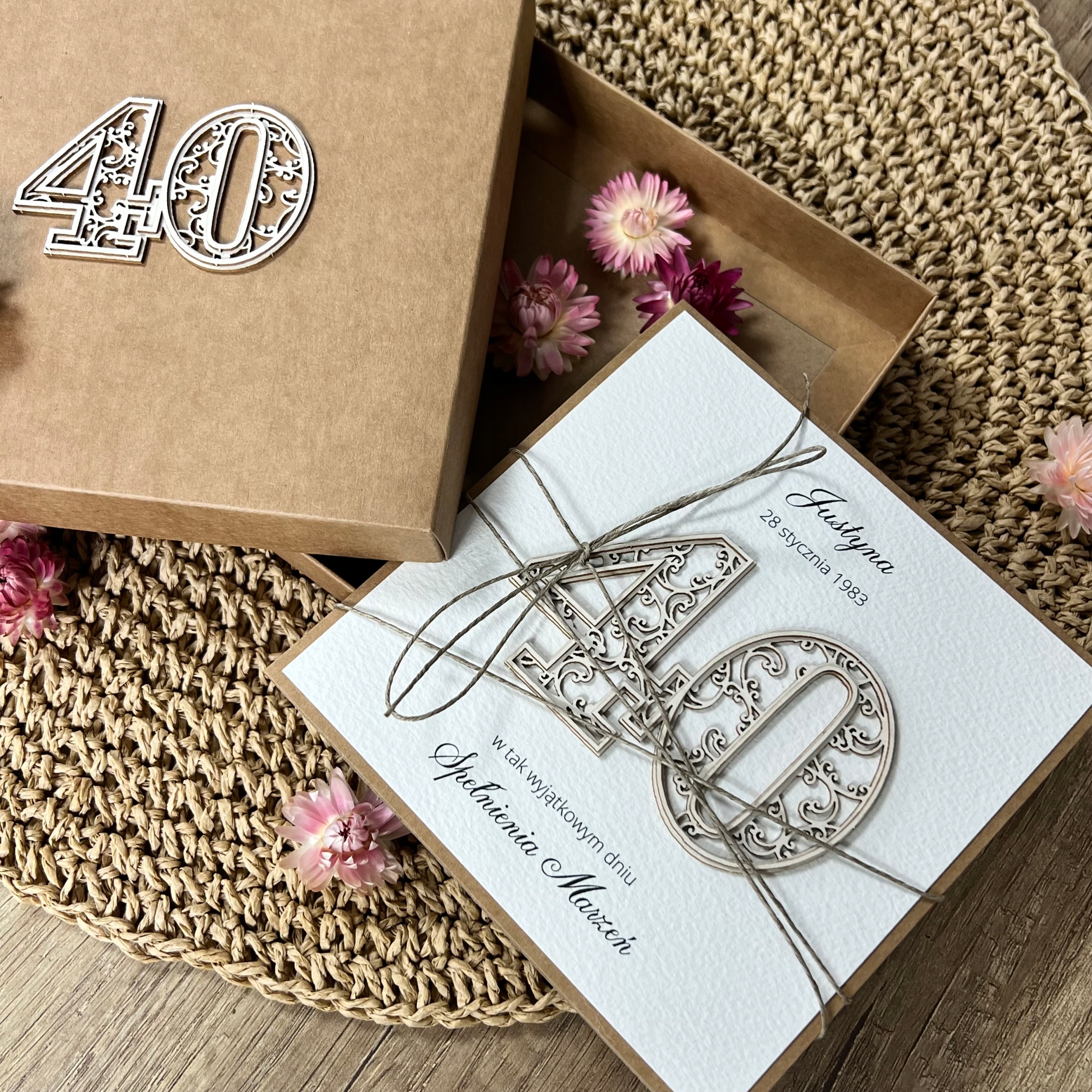 Pohlednice, dárek k čtyřicítce, 40. narozeniny