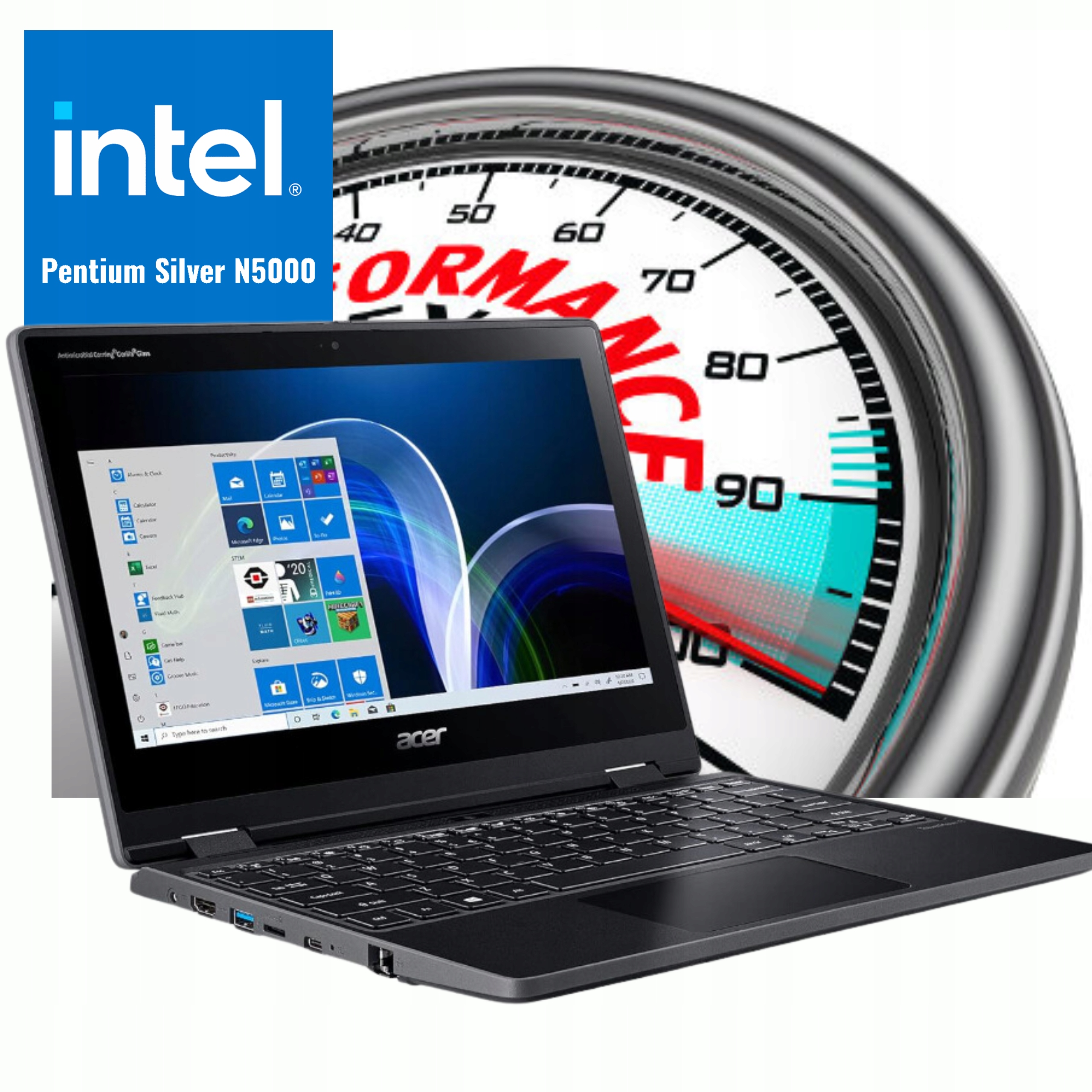 Tablet ACER 8/256GB | 2w1 | Windows | GWARANCJA | Wysokość 2.3 mm