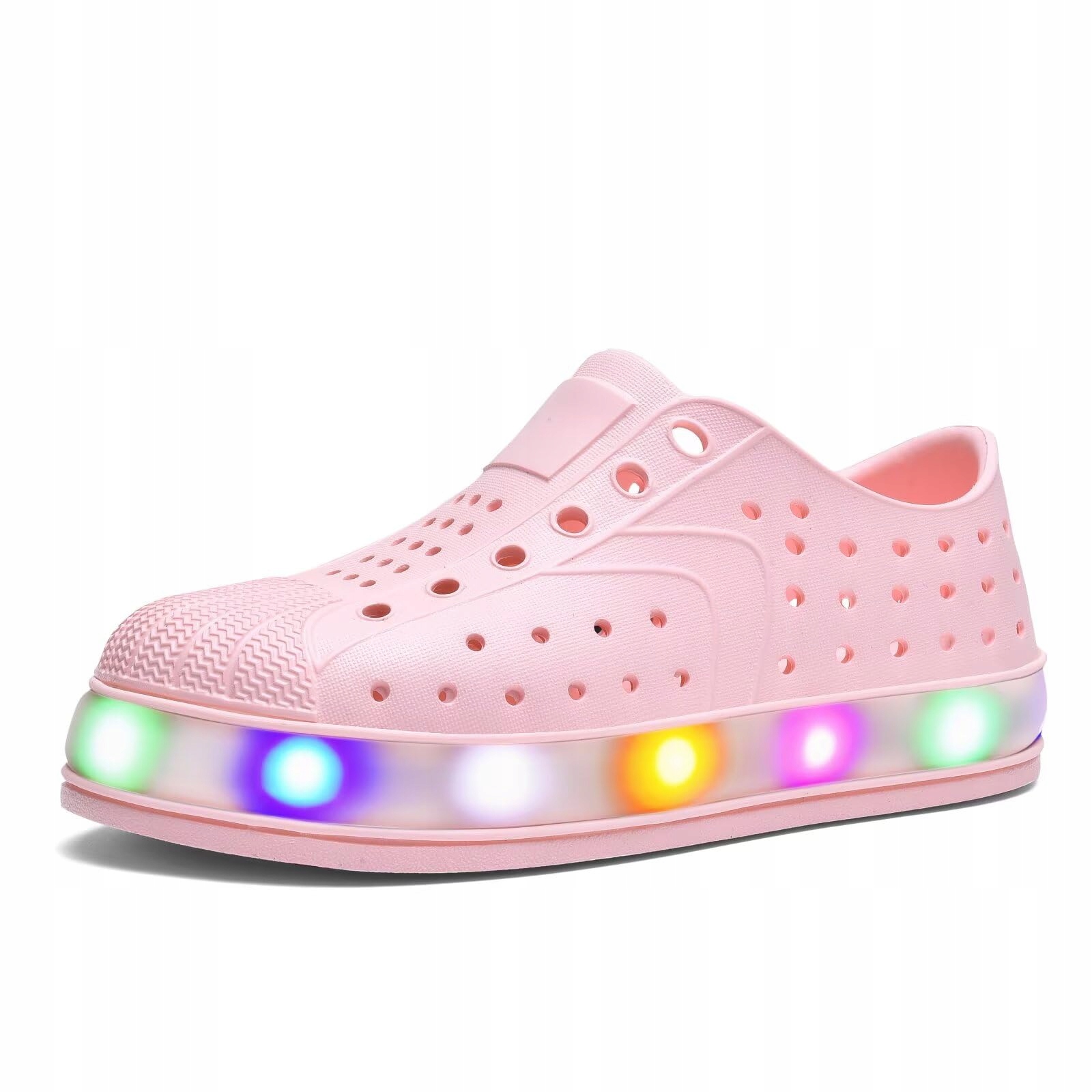 Buty Gulaky do wody dla dzieci świecące led, różowe rozmiar 17,0 cm