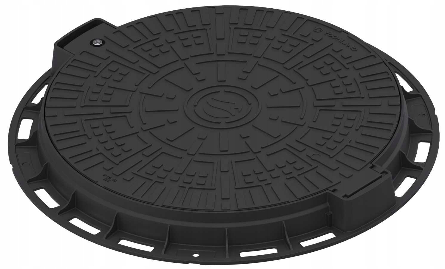 Kryt Zahradního Poklopu Ø600 Plastový Kulatý Pp 600 h80 A15 černý