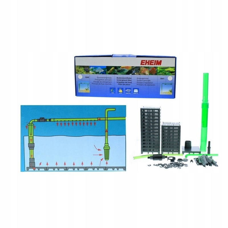 Levně Tlakový Podštěrkový Filtr Eheim 3540 Akvárium S Obráceným Průtokem