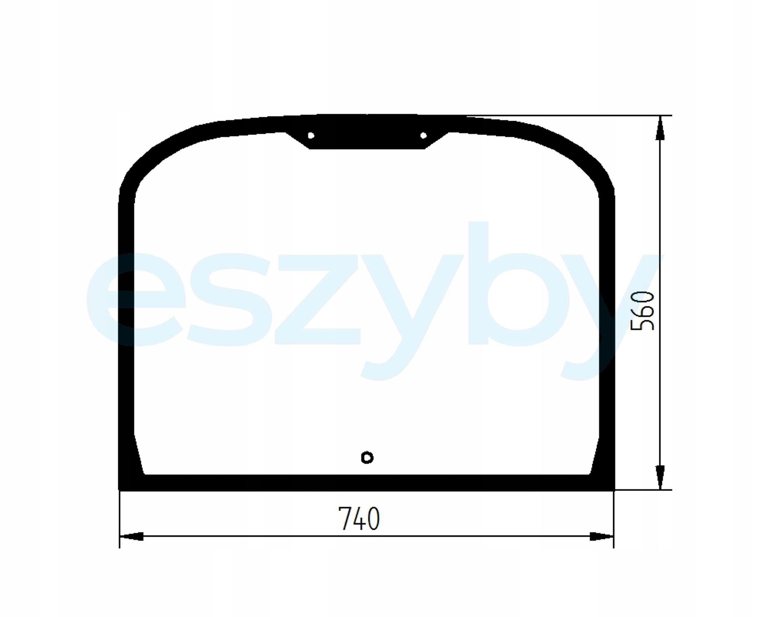 sklo teleskopický nakladač Cat Deutz Jlg zadní