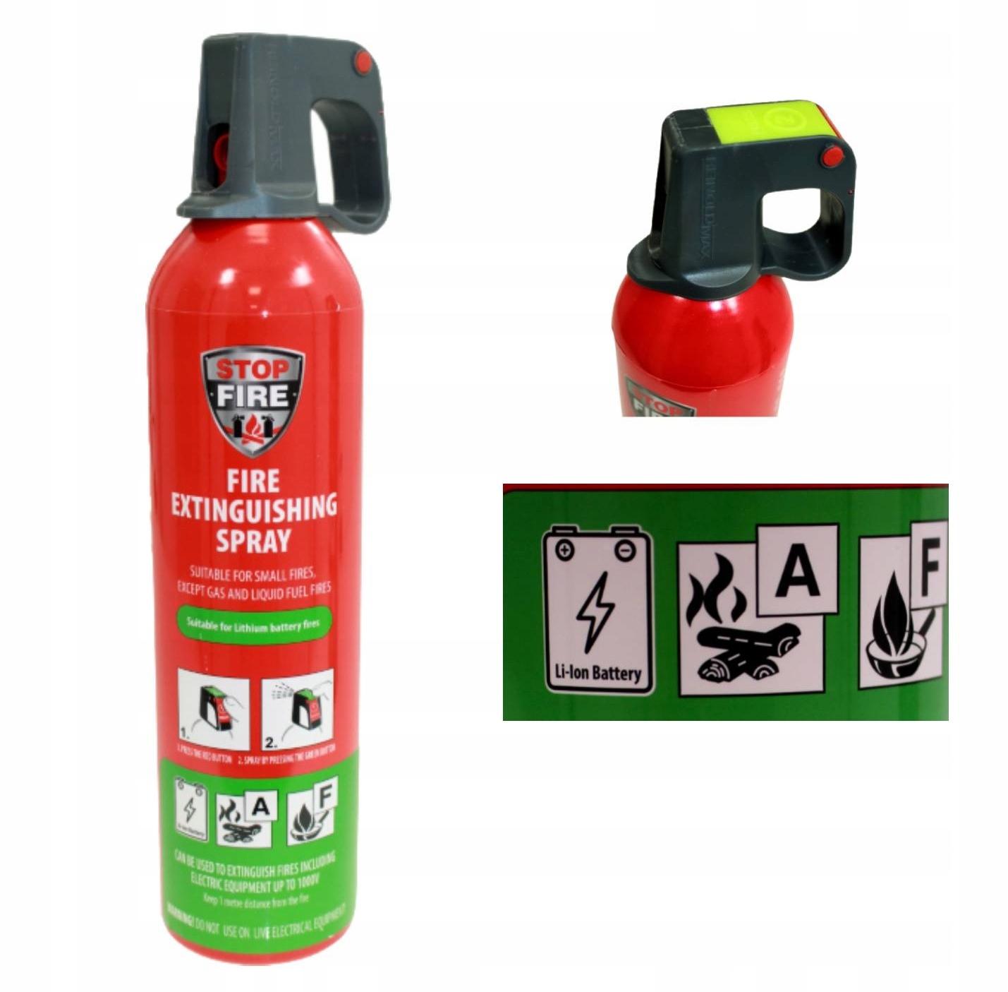 Spray Gaśniczy do Baterii Litowo-Jonowych 750 ml: Dom, biuro, garaż, szkoła