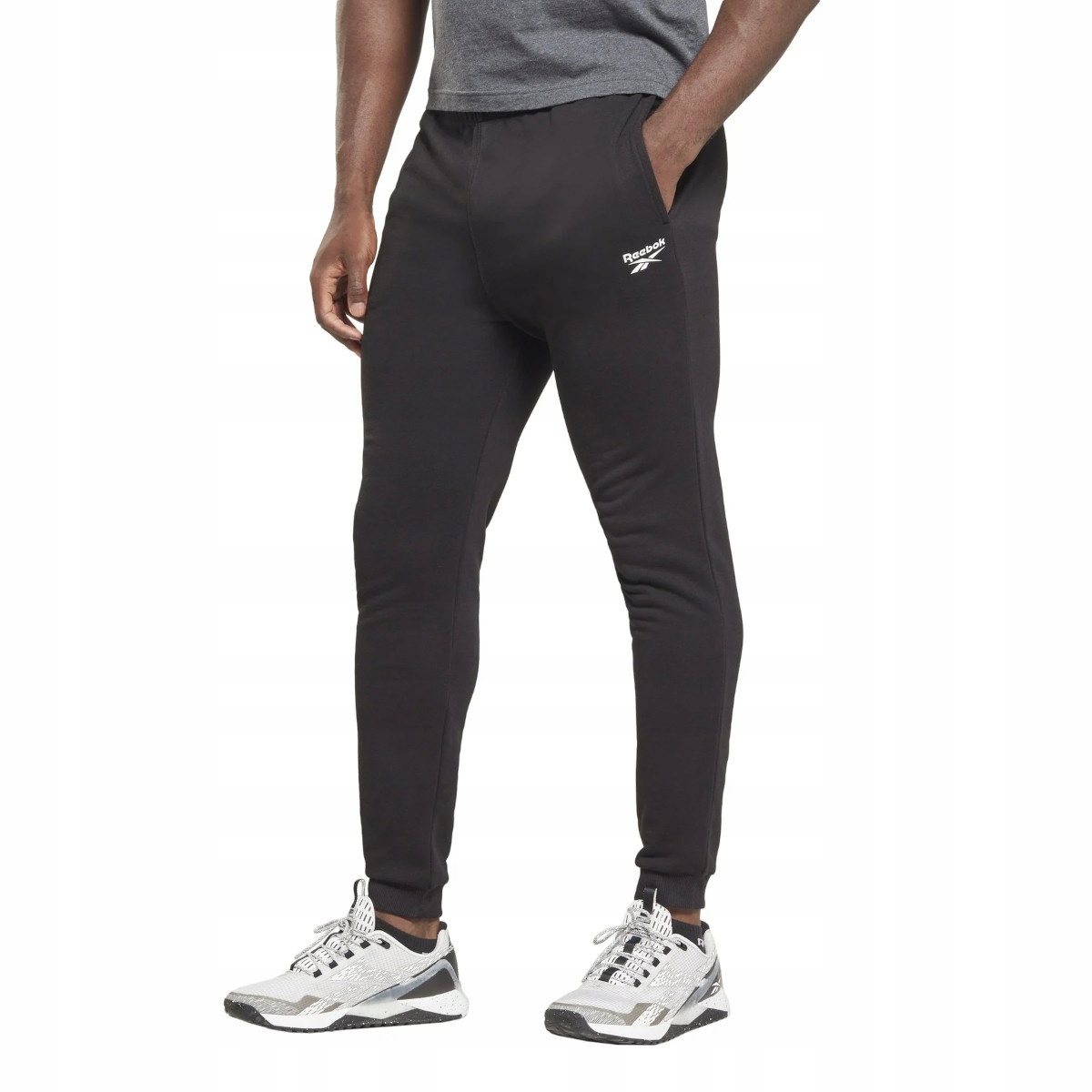 Reebok Kalhoty M Ri Ft Left Leg Jogger Černé