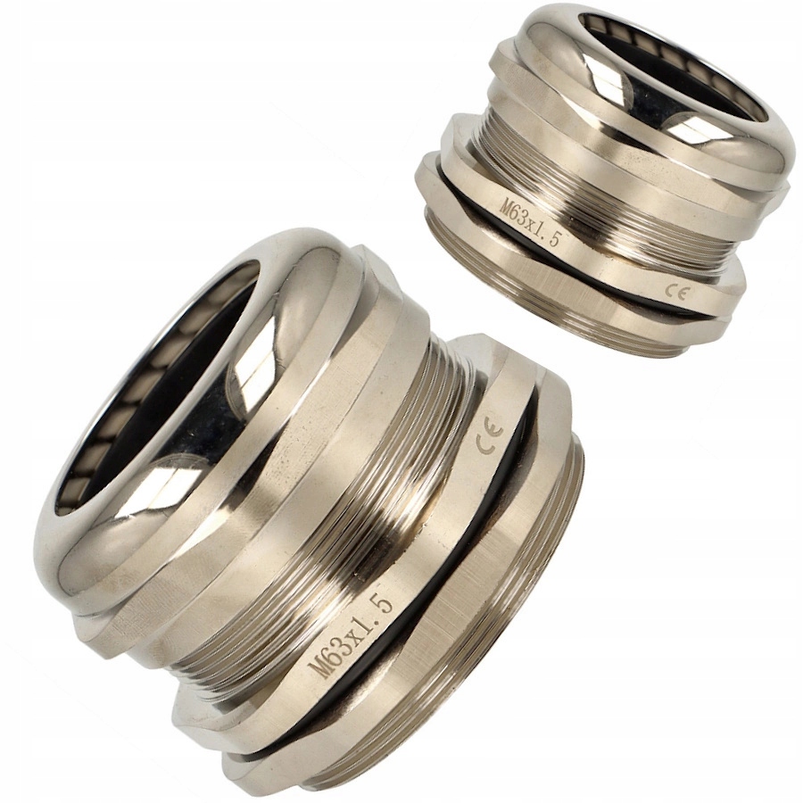 Vývodka Kovová mosazná průchodka s metrickým závitem MMG-63 IP68