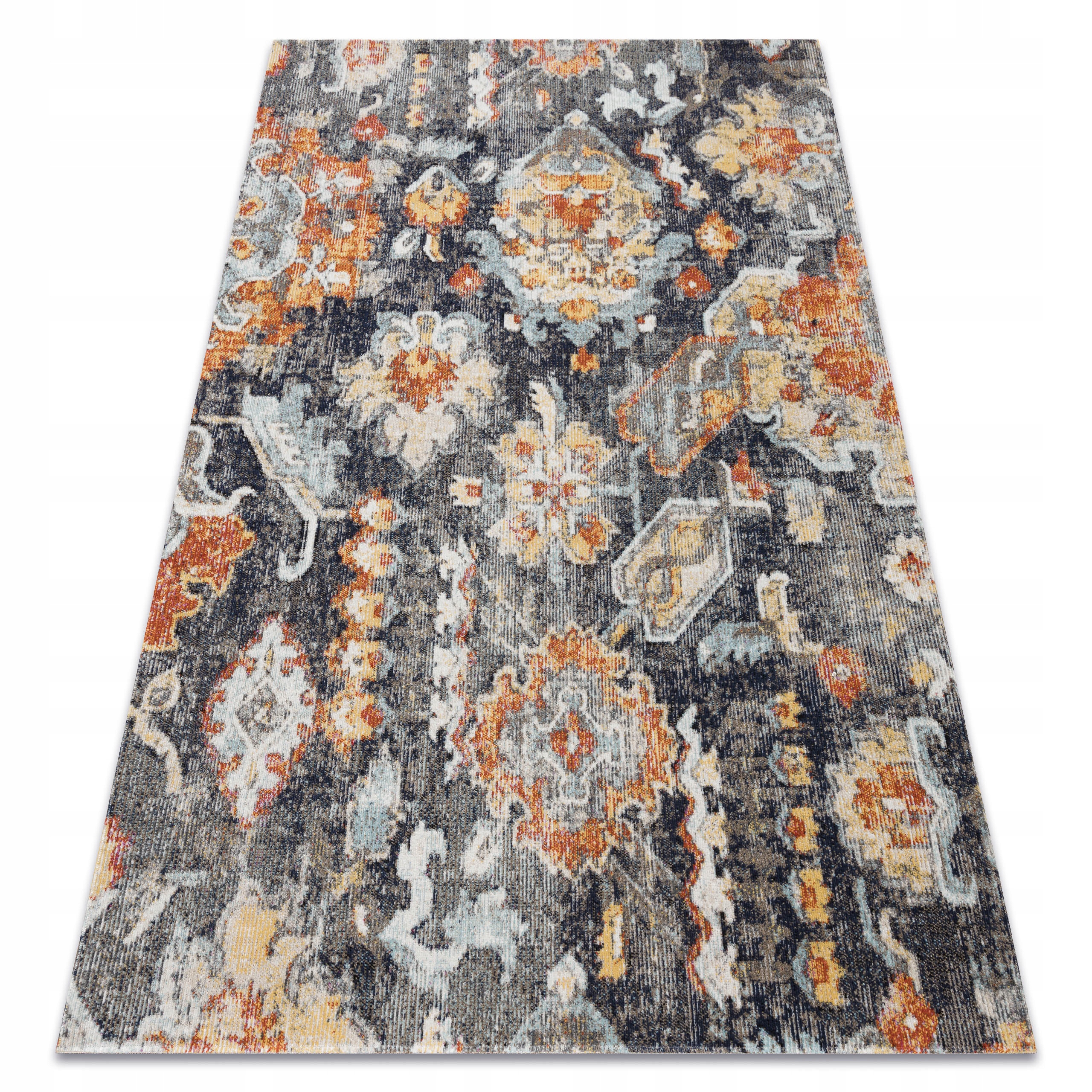

Nowoczesny Dywan 160x220 cm Vintage czarny #BA188