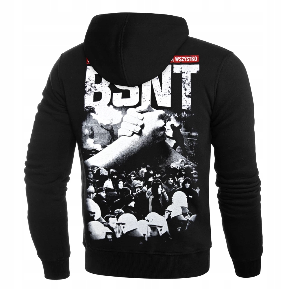 Pánská mikina s kapucí – fanouškovská „Bratří se a neztrácí se!“ – černá vel. 3XL