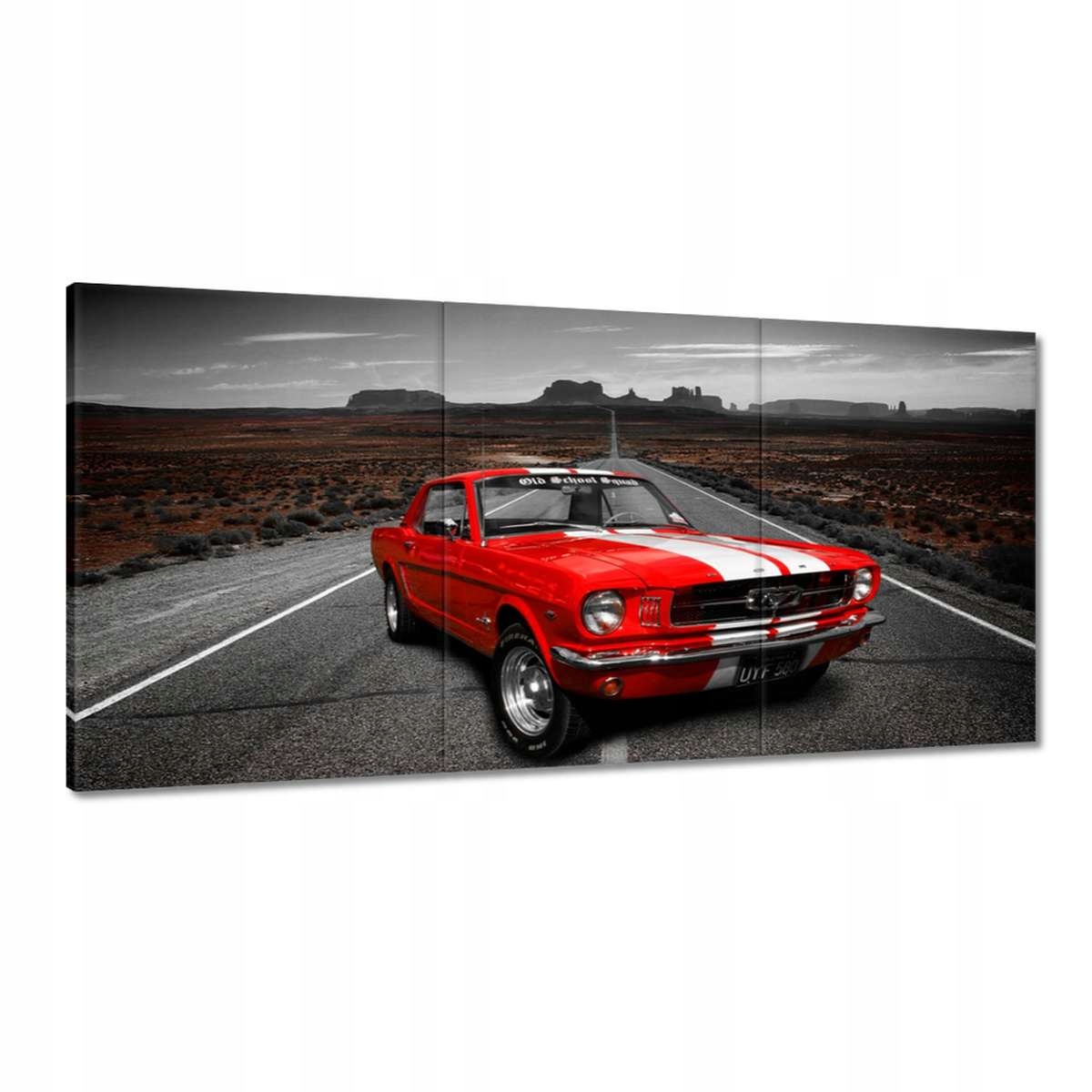 Obrazy 180x90 Červený Ford Mustang