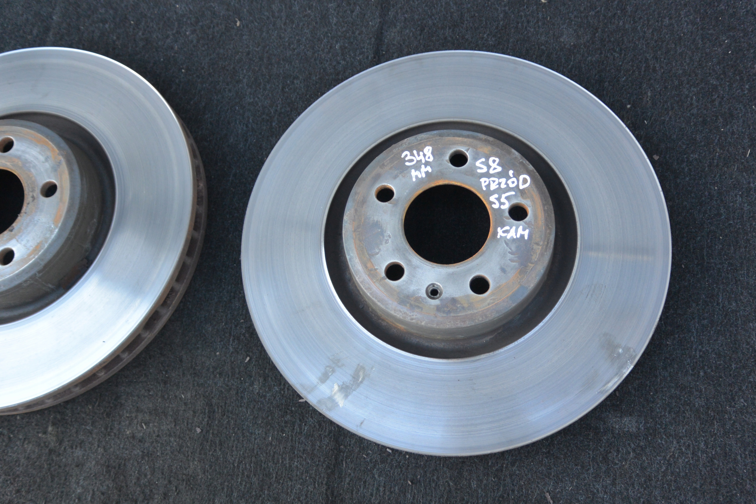 disc 349MM front 330 MM rear part AUDI A4 A5 B9 S5 2015-ROK KOMPLET