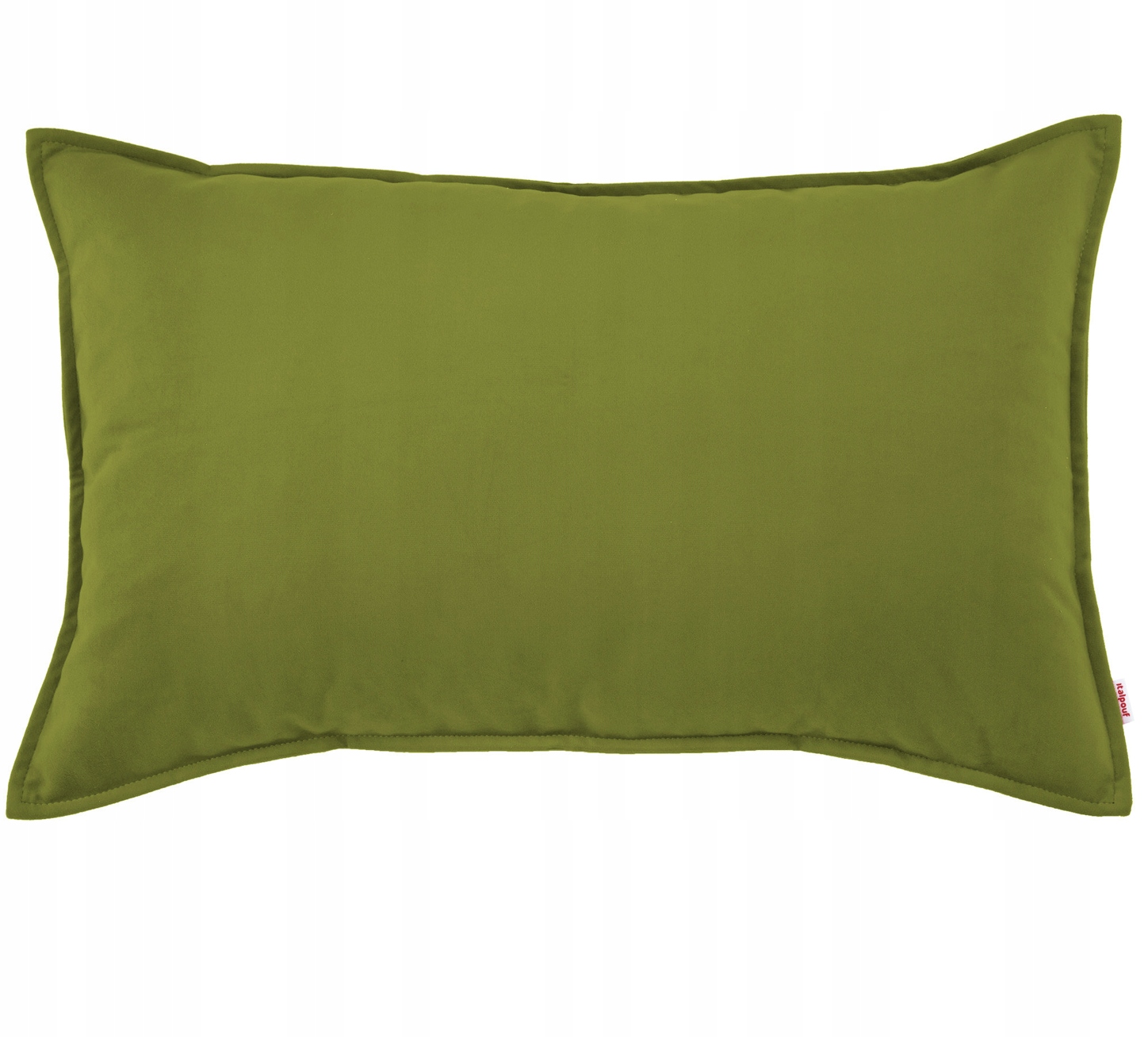 Plyšová dekoratívna poduška zelená 45x140