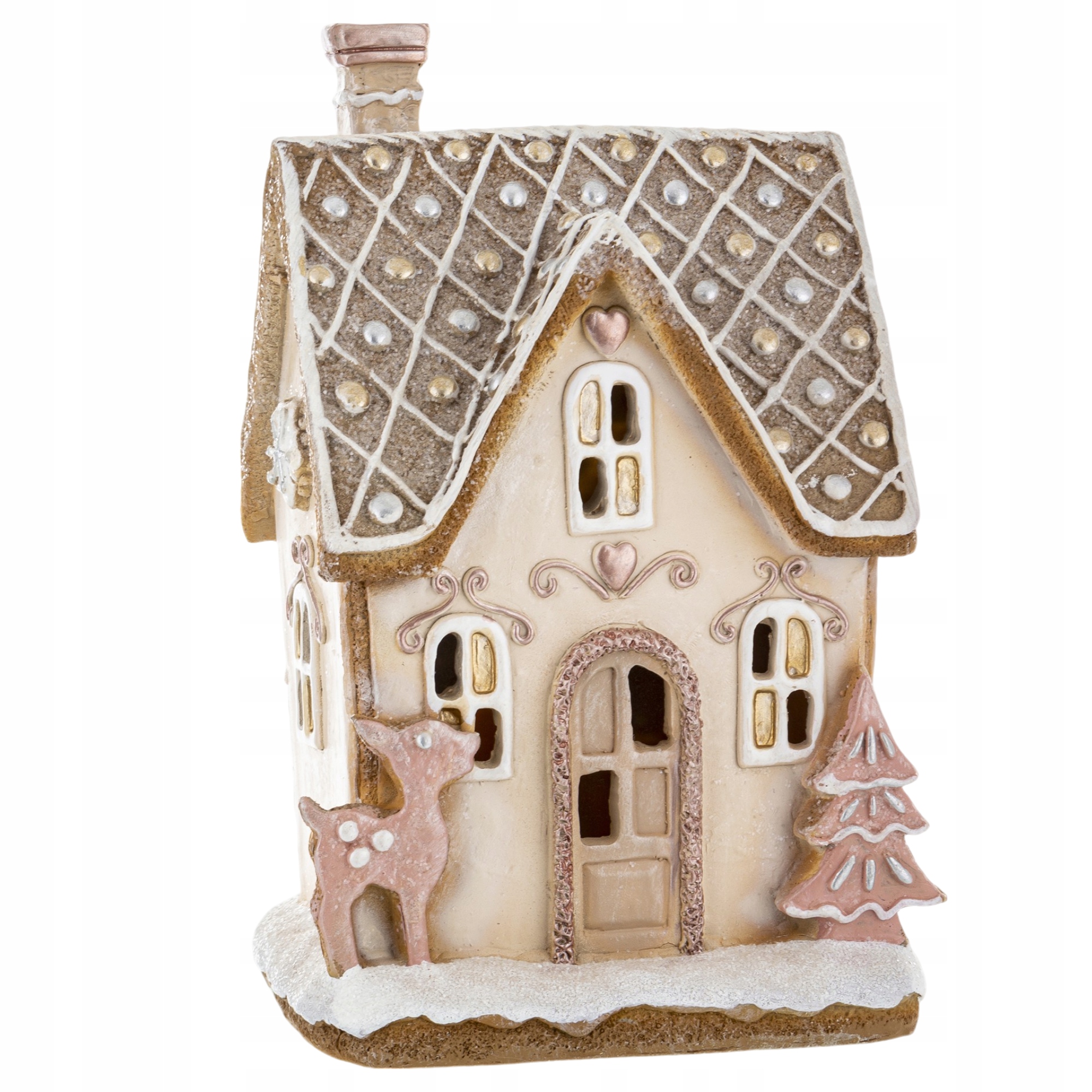 Led Vánoční Domeček Na Cukroví Perník 23 CM Figurka Dárek K Vánocům