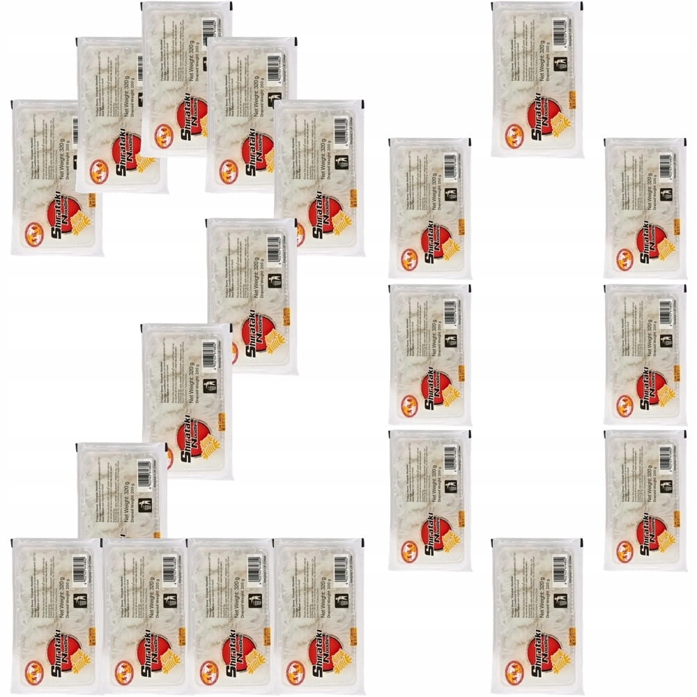 Levně 20 x Těstoviny Shirataki Konjac Angel Hair Zdravé bez kalorií Bez Lepku 320 g