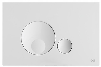 Oli Globe Splachovací Tlačítko Bílé je vhodné pro Kolo Slim SLIM2