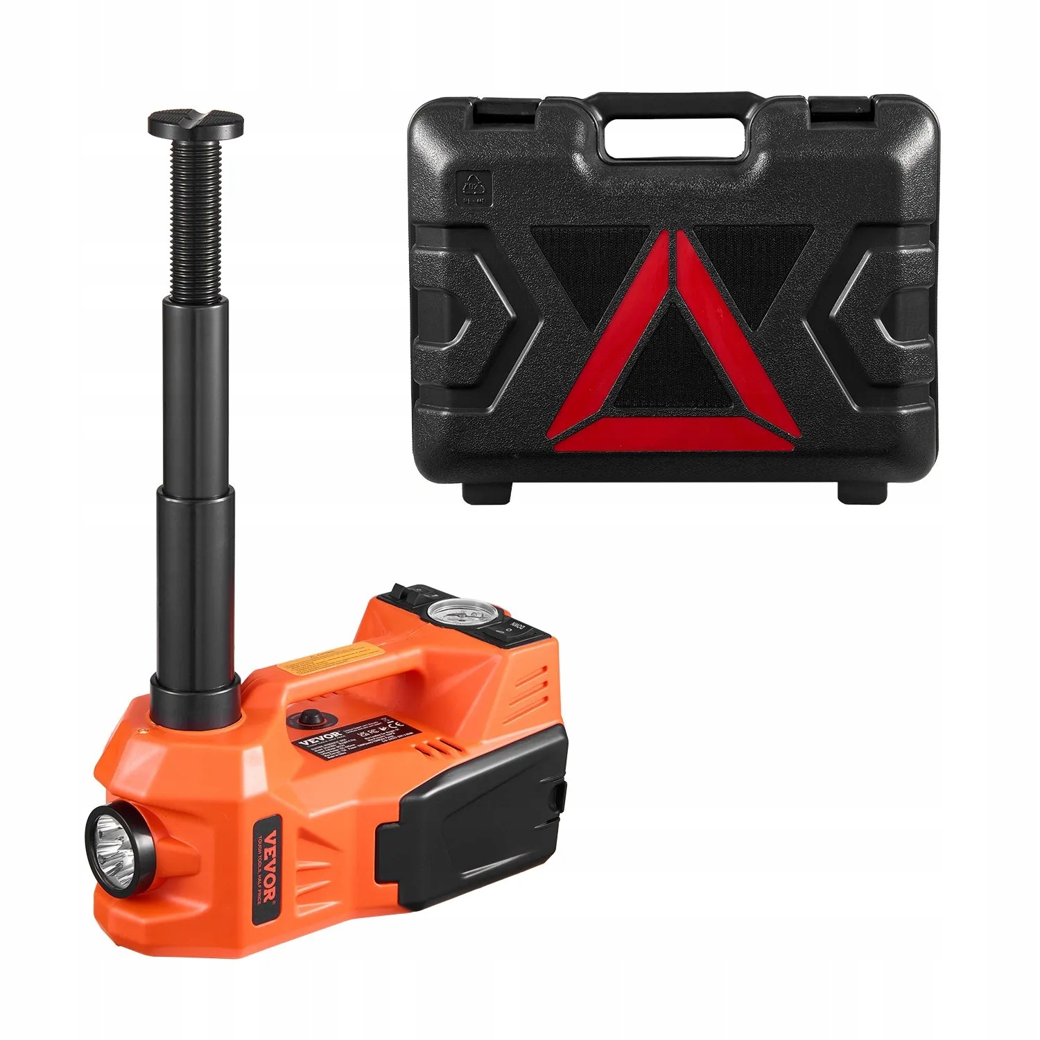 Hever automobilový elektrický 5T 12V nůžkový s kompresorem nouzový