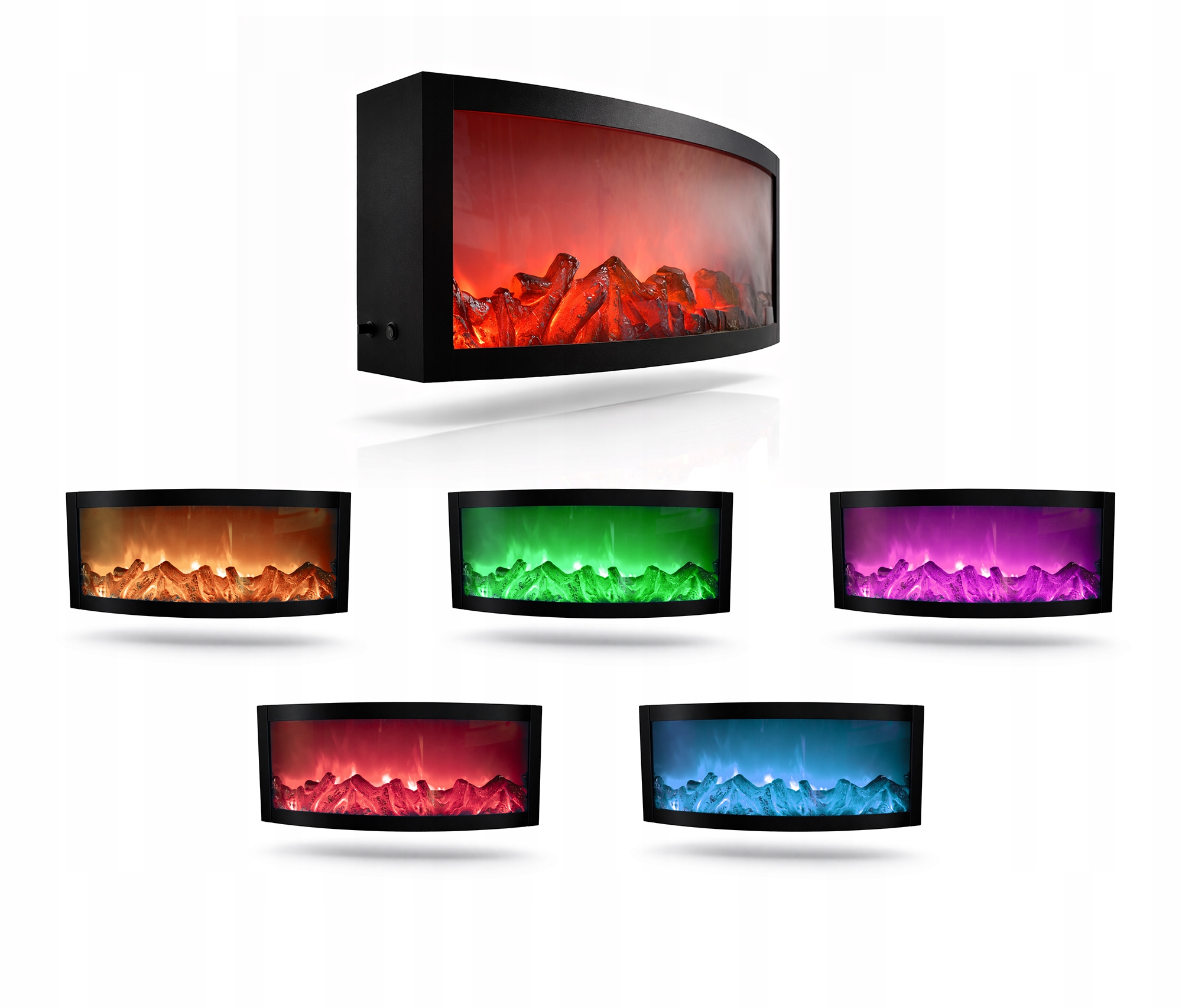 Dekorativní Kovový Krb Rgb Dálkové Ovládání S Širokými Světelnými Efekty Usb Časovač