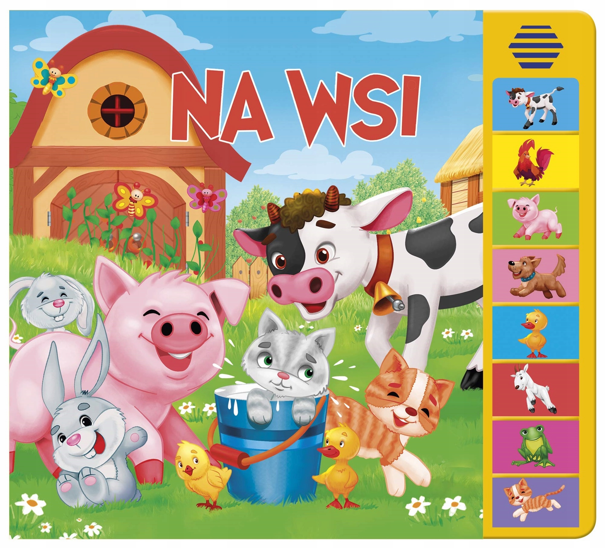 

Książka dźwiękowa na Wsi Zwierzątka 8 Dźwięków