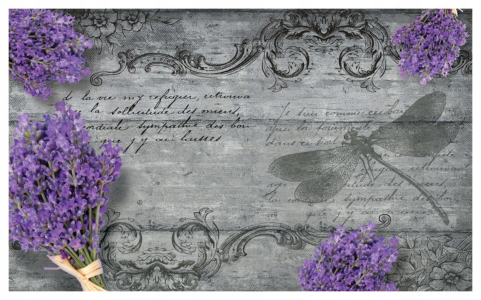 Fototapeta Levanduľa Babka Vintage Elegancia do obývačky 368x254 vinylová lepidlo