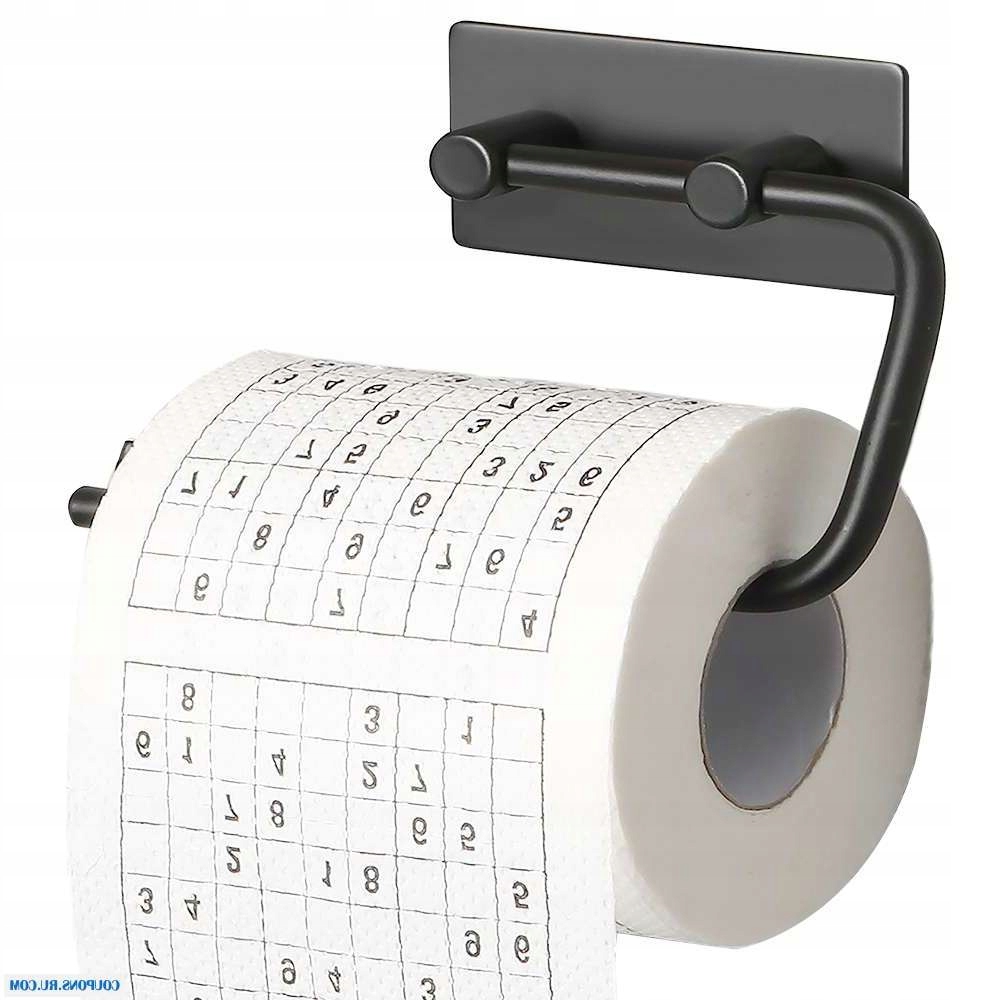 UCHWYT NA PAPIER TOALETOWY METALOWY CZARNY LOFT Szerokość produktu 14.5 cm