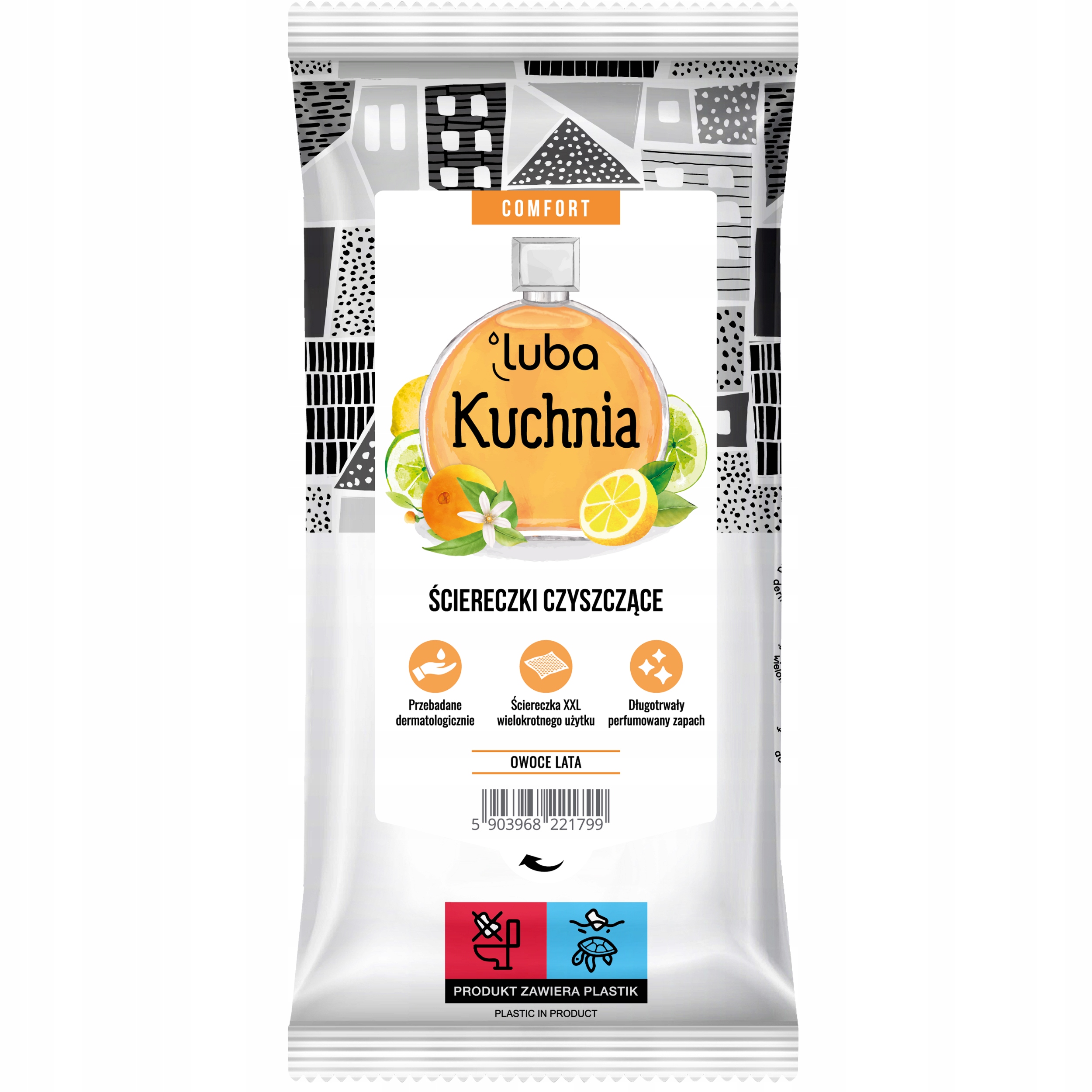 Levně 5x Parfémované čisticí utěrky Luba Comfort 32ks Kuchyně