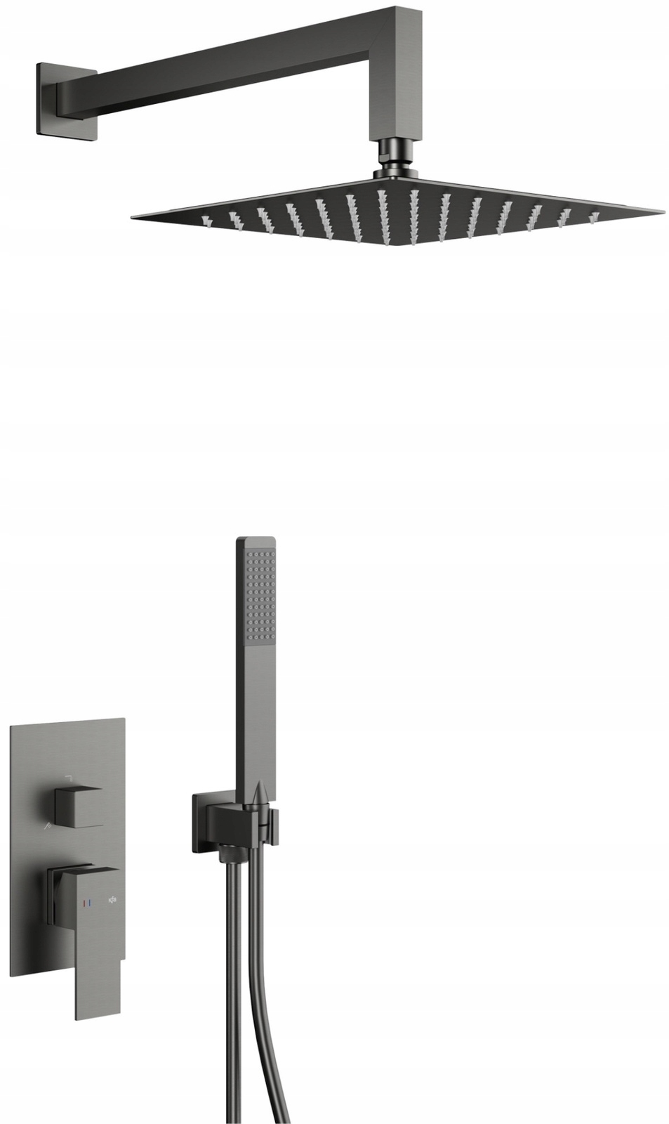 Kfa Podomietkový Sprchovací Set S Batériou Logon, Gun Metal Grey Pvd