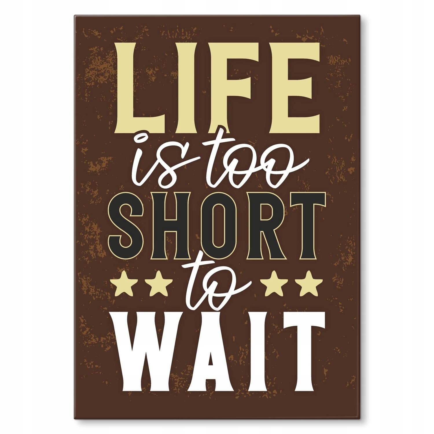 Kovový plakát life is too short Szyld Plech 30 x 42 cm Dárek