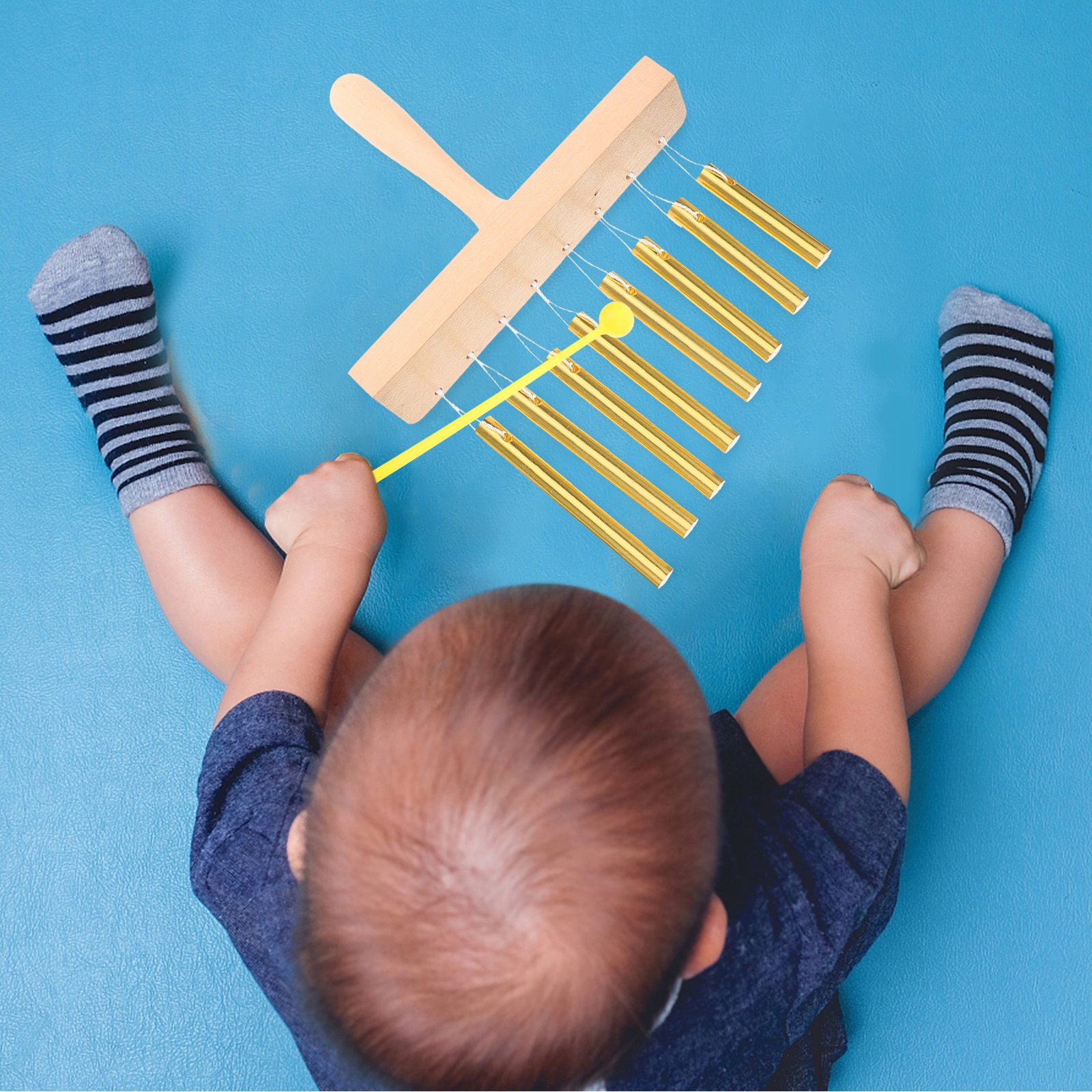 PERKUSYJNY GONG WIETOWY ZABAWKA BIUROWA Rodzaj trójkąty