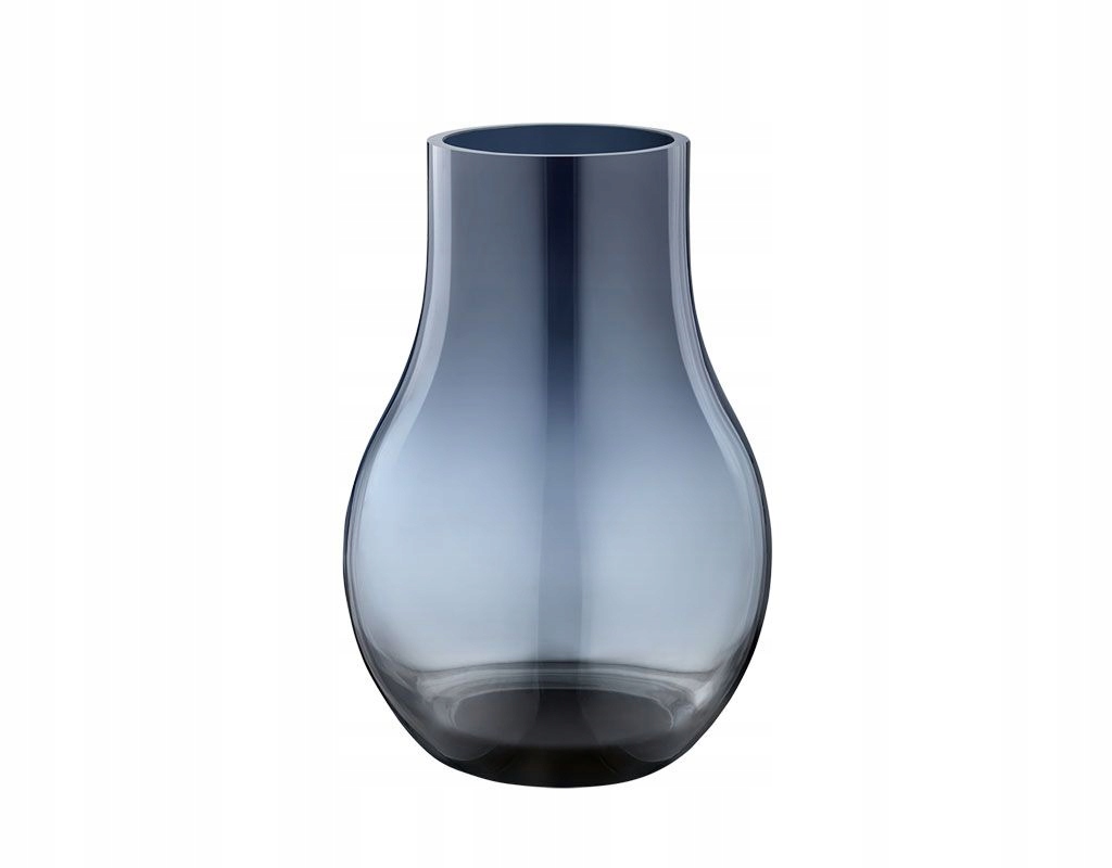Georg Jensen Cafu Sklenená Váza na kvety 21 cm Modrá
