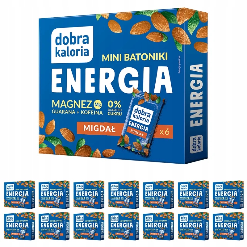Dobra Kaloria Mini Batoniki Energia Magnez Guarana Kofeina 0 Cukru 14 Szt