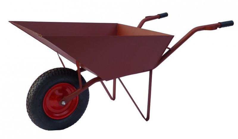 TACZKA BUDOWLANA ogrodowa NA ŁOŻYSKU BLACHA 2MM 85L