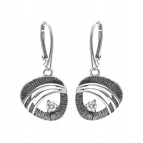 Stříbrné náušnice ryzost 925 Zirkon