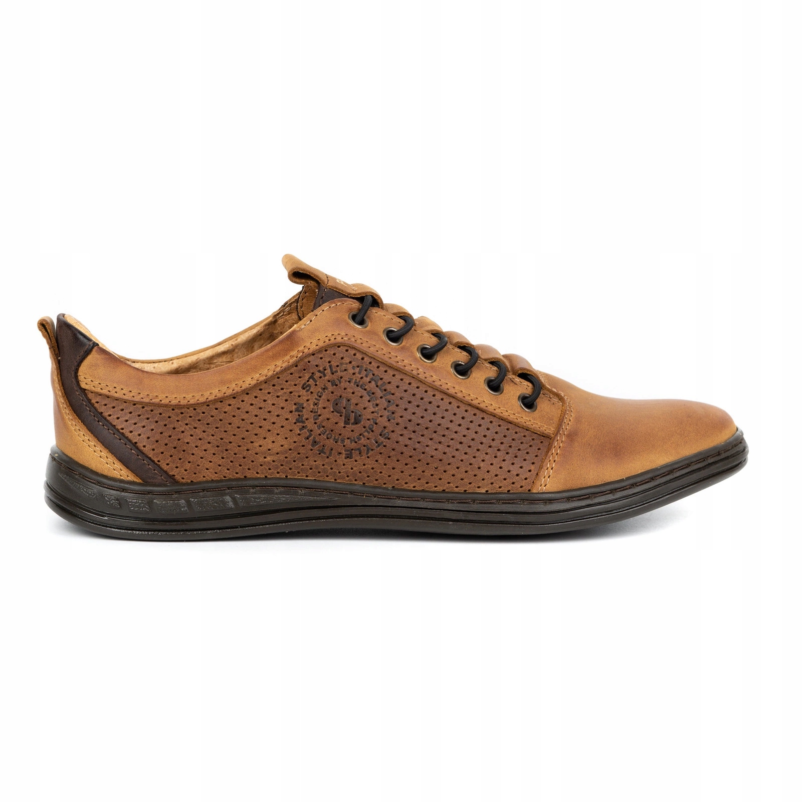 

Buty męskie skórzane casual 2121p rude 41