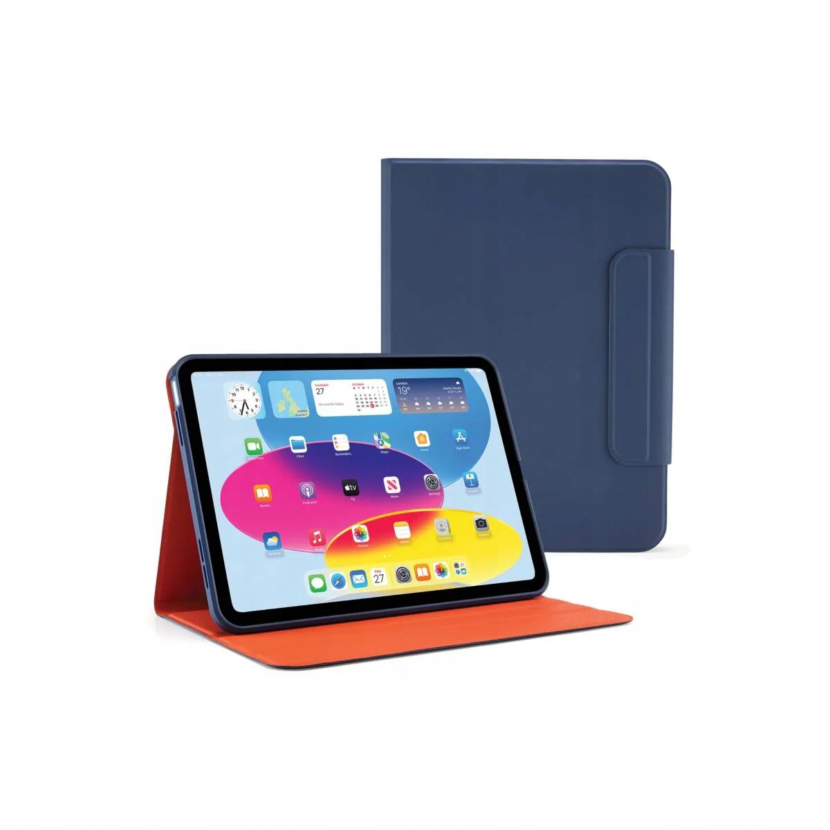 Kryt na iPad Air Pipetto Origami No5 Rotating Folio Case tmavě modré