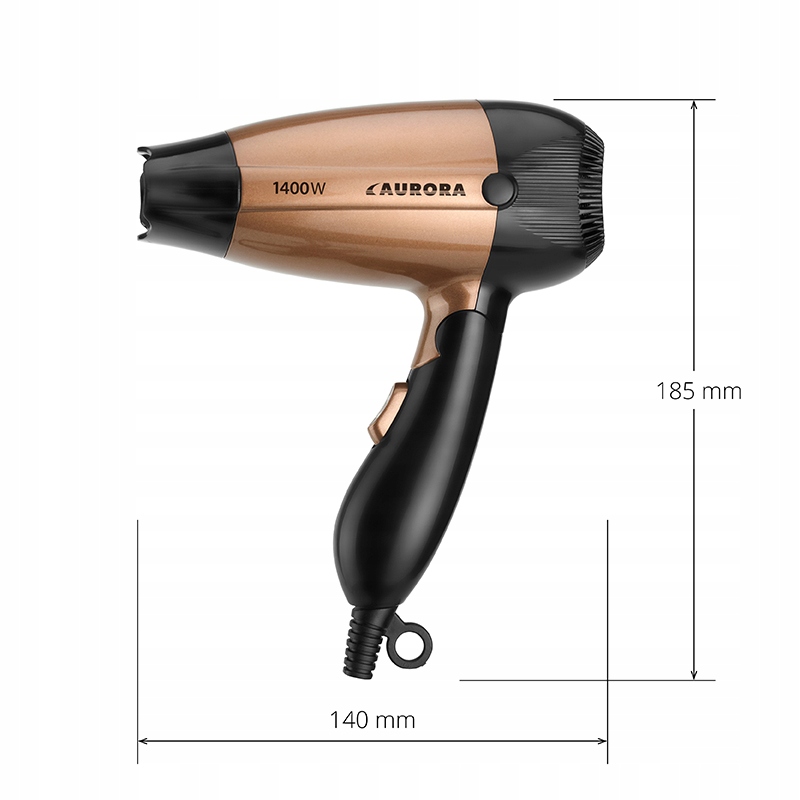 SUSZARKA DO WŁOSÓW TURYSTYCZNA ELEGANCKA SKAŁADANA Model Suszarka turystyczna AU3204