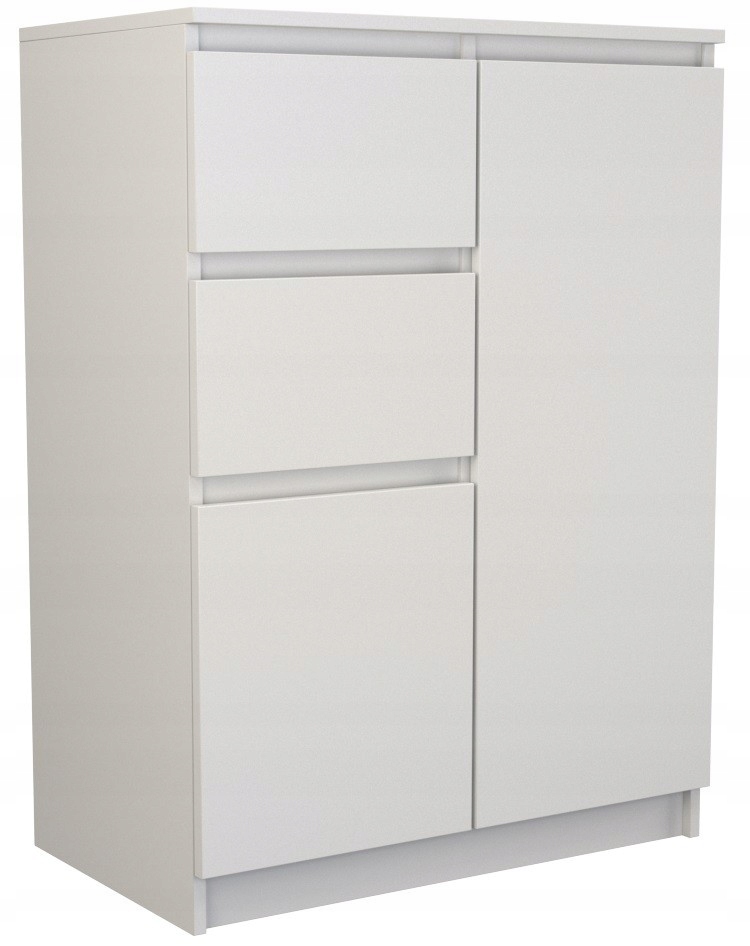 

Komoda 2 Szuflady 2 Drzwi 2D2S Biel
