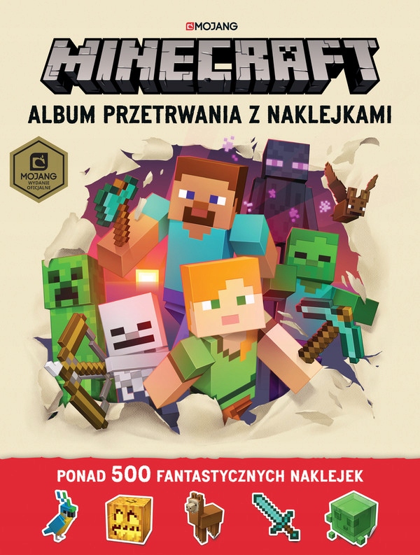 

Minecraft Album przetrwania z naklejkami