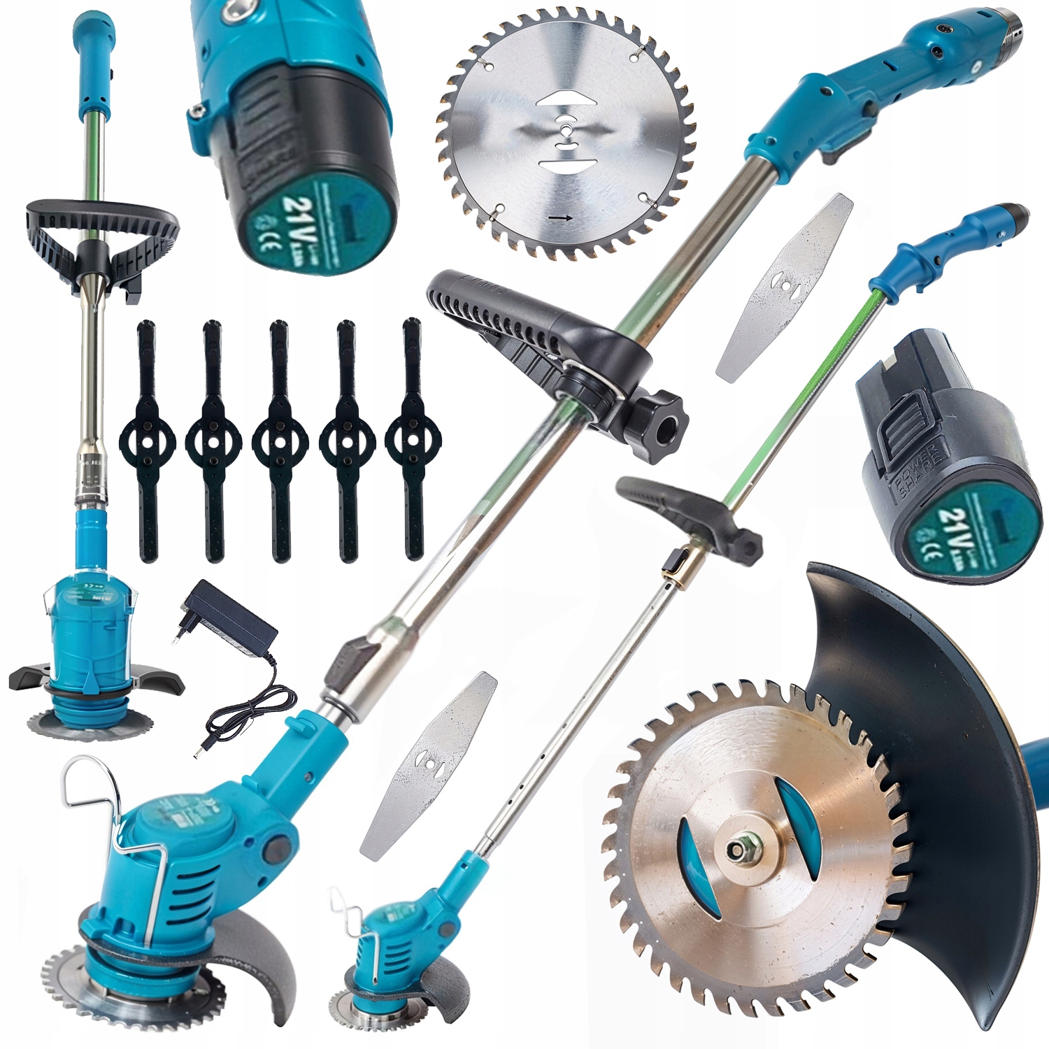 PODKASZARKA AKUMULATOROWA ELEKTRYCZNA KOSA WYKASZARKA DO TRAWY 21V OGRODOWA Marka inna