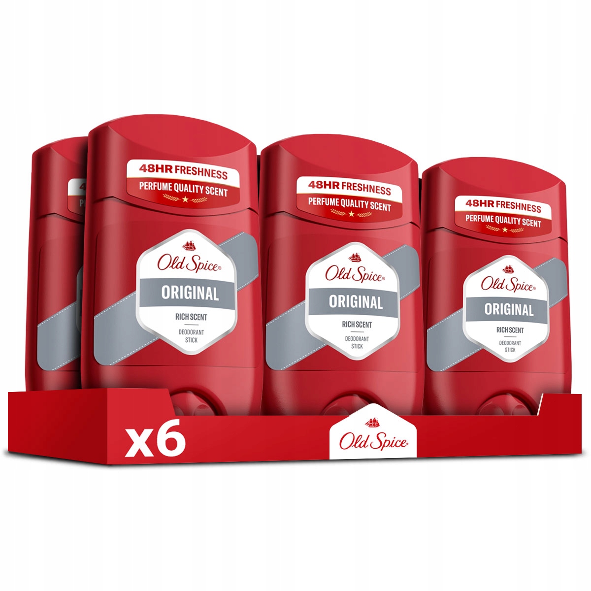 Sada Old Spice Original deodorant v tyčince pro muže 50 ml x6
