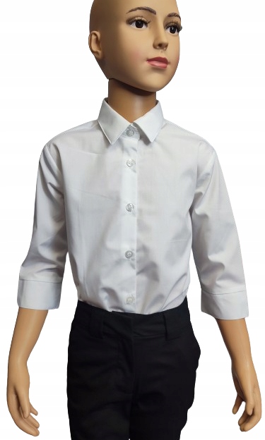 BIAŁA wizytowa KOSZULA George 3/4 REGULAR 152-158 Marka George