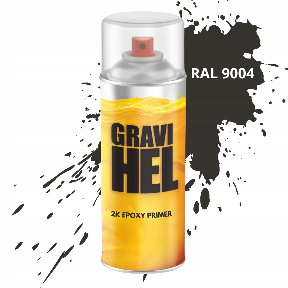Ral 9004 2K Podkład Epoksydowy Antykorozyjny Do Stali Farba Spray 400ML