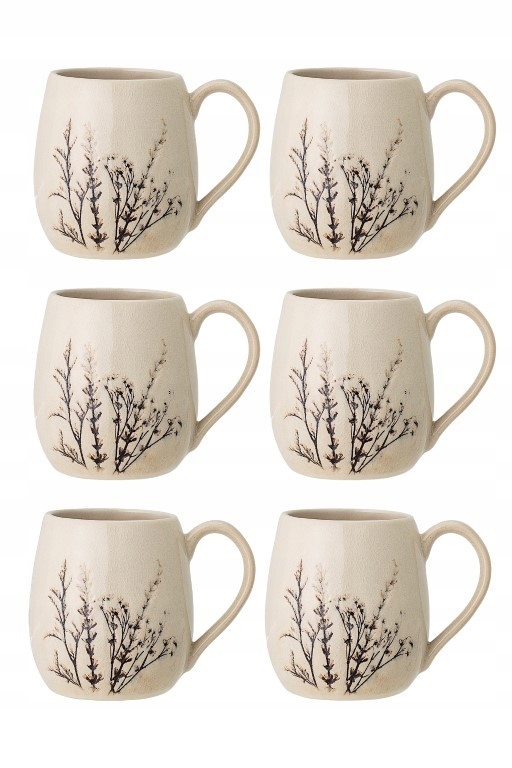 Sada pohárov 400 ml Bea 6 ks, kamenina, Bloomingville