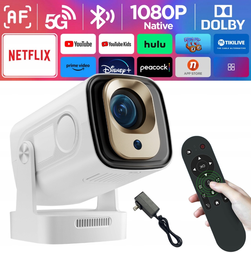 Projektor Rzutnik HY310 Pro 1920X1080 Full Hd 390 LM, Duży Model, Mocny