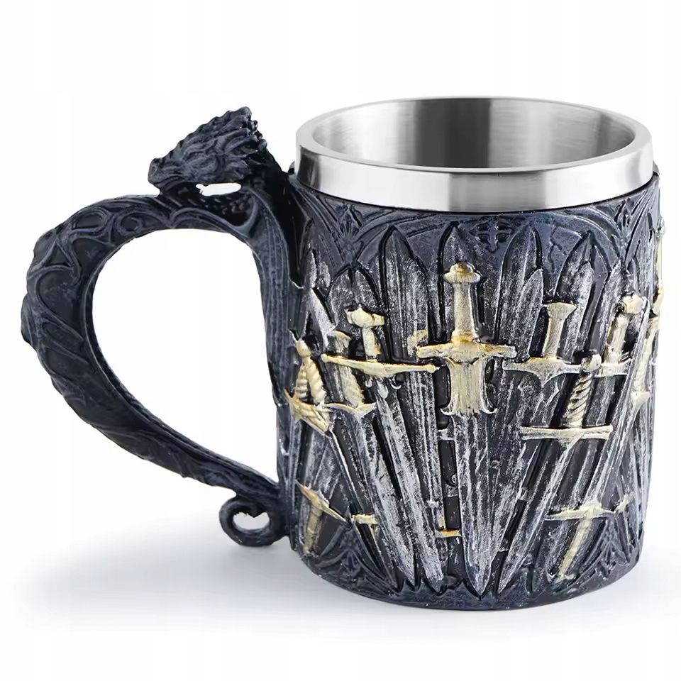 Epický Pivní Sklenice Hra O Trůny Sedm Království Nerezová Ocel 550 ML Larp