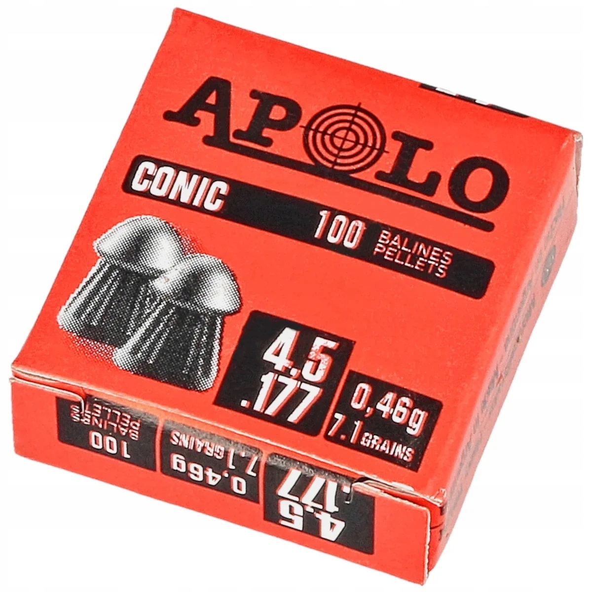 Śrut Apolo CONIC--4,5mm=100szt