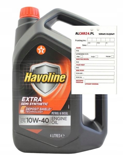 

Olej Texaco Havoline Extra 10W40 4L