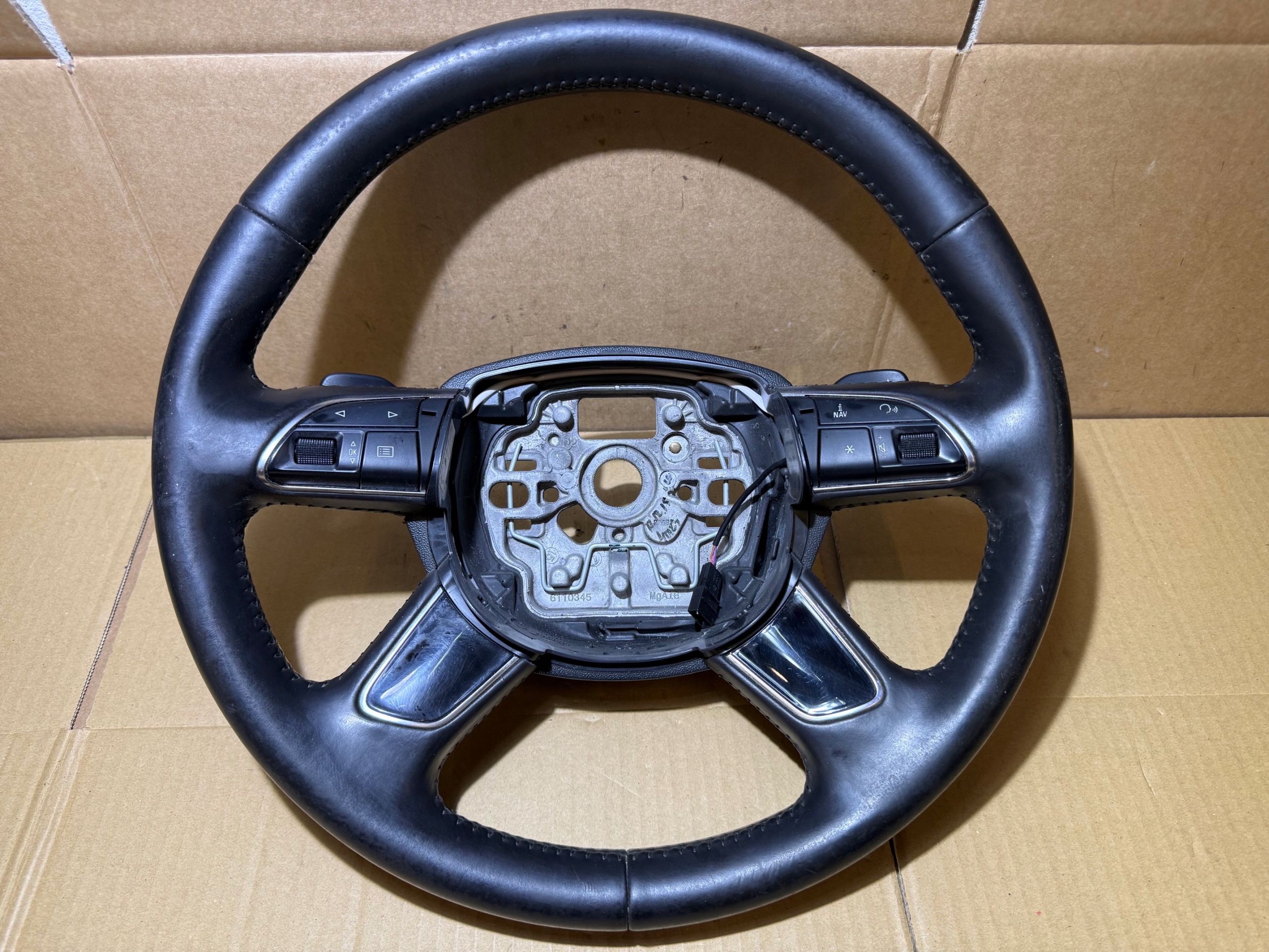 AUDI A6 C7 LIFT lenkrad Leder MULTIFUNKCJA 4 RAMIENNA 4G0419091P