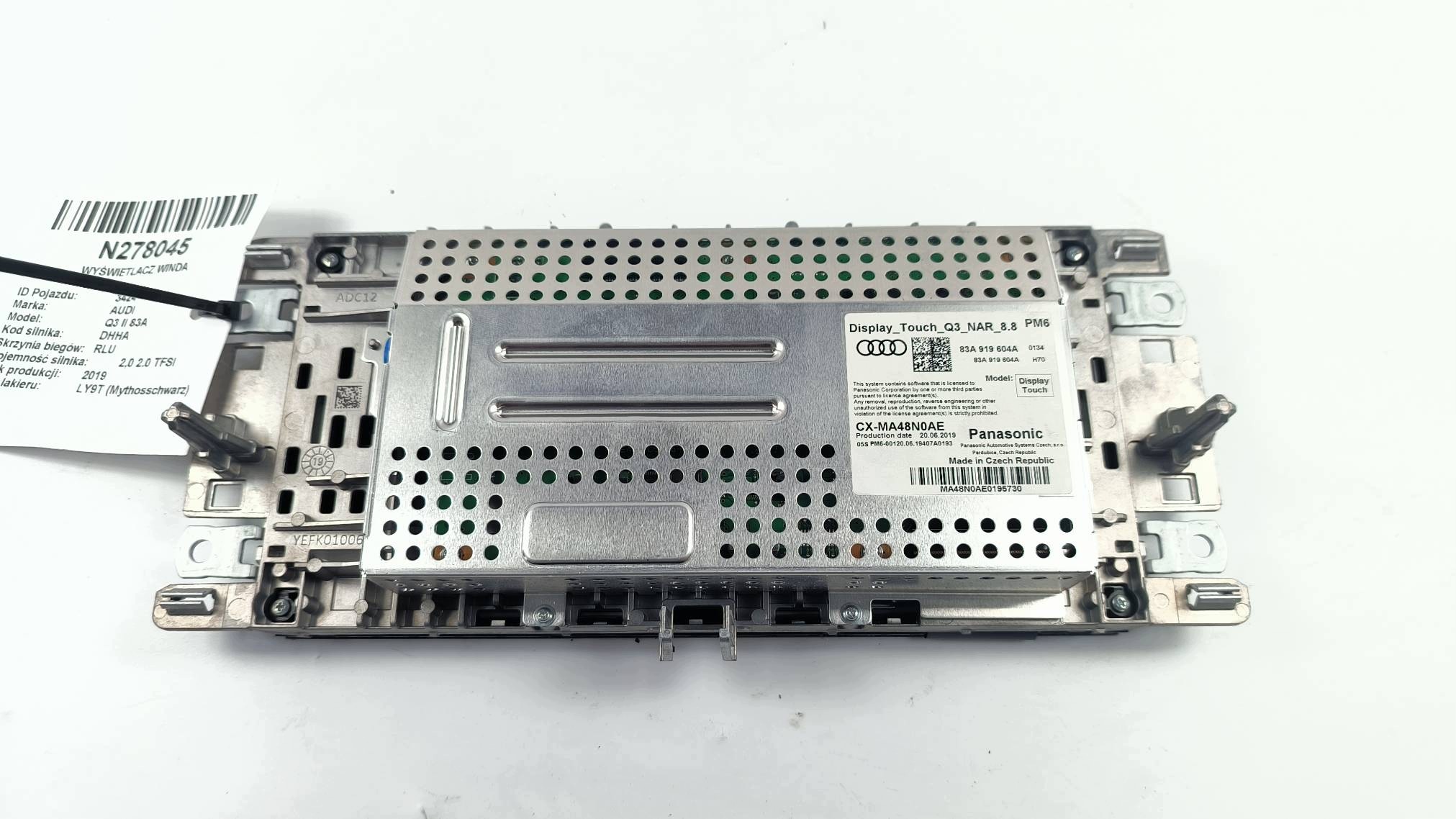 display WINDA 83A919604A AUDI Q3 II 83A