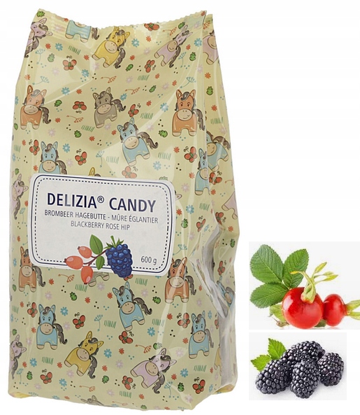 

Delizia Cukierki Dla Konia Jeżyna/dzika Róża 600G